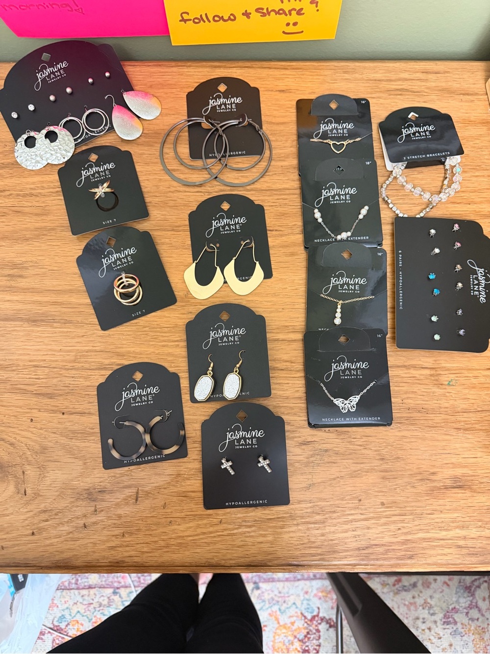 Jasmine Lane Bundle x12 plus 2 large earring bundles